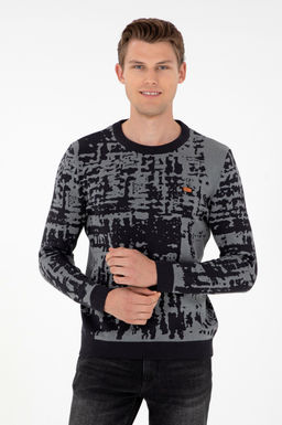 Мужской темно-синий свитер Неожиданная скидка в корзине