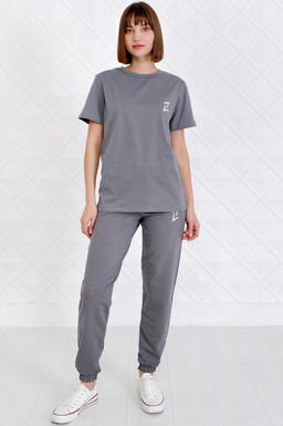 Арт. 2349 Костюм темно-серый женский 44-52 (5 шт) Цвет:верх-темно-серый,низ-темно-серый - Калинка фото 5