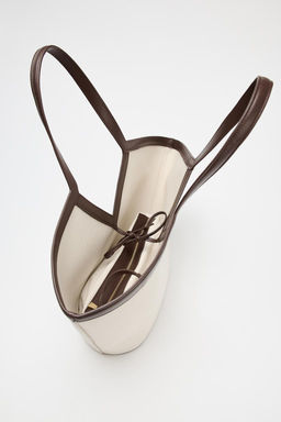 CANVAS CUT-OUT SHOPPER - Zara фото 5