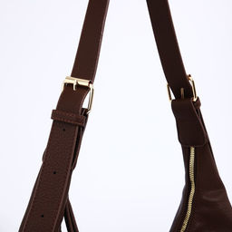 Сумка-багет на молнии, цвет коричневый - Simaland фото 4