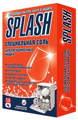 Splash, специальная соль для посудомоечных машин 1,5 кг