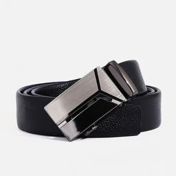 Ремень мужской, ширина 3,5 см, автомат, цвет чёрный