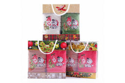 Набор полотенец махровых Новогодний щенок WR37 в сумочке Р+Р