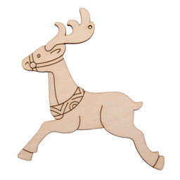 Заготовка для декорирования Mr. Carving ВД-1181 Подвеска Олень фанера 7.5 х 8.5 х 0.3 см