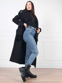 Ботинки 233.sandra черный/Шерсть