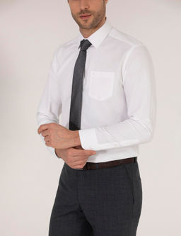 Рубашка Pierre Cardin Regular Fit белая с длинным рукавом