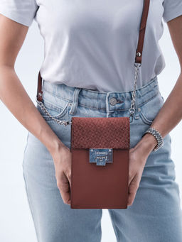 Сумка кожаная на плечо Deboro 30350 бордо