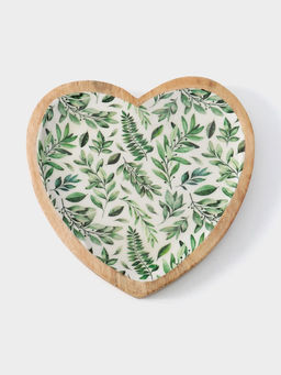 Блюдо в форме сердца Оливковая ветвь, дерево манго, 20.5?20?2.3 см