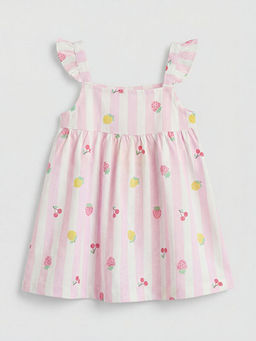 Kare Yaka F?rf?rl? K?z Bebek Elbise