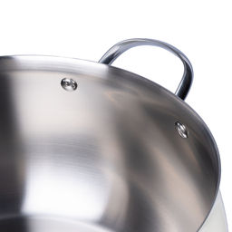 52292 GIPFEL Кастрюля NOVELLA 6,0 л / 24х13,5 см со стеклянной крышкой, с индукционным капсульным дном. Материал: нержавеющая сталь 18/10. Толщина: 0,8мм. Цвет: бежевый  фото 6