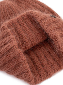 Шапка жен. анг+нейл LB-J44007 caramel