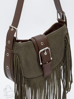 Сумка женская кожаная 99057-1NN wine khaki Natale Navetta в Новосибирске