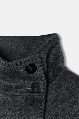 ZW COLLECTION CROPPED WOOL COAT - Zara фото 8