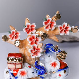 Статуэтка Слоны у денежного дерева 25 см / W252 /уп 24/ - Галеонтрейд фото 4