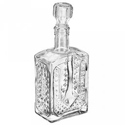 Графин (штоф) стеклянный "Артем" 0,5л, 6,5х9х23см, с пробкой (Россия)