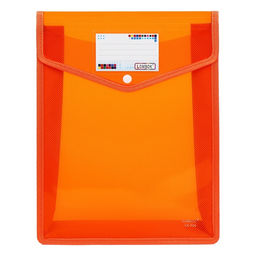 Папка-конверт на кнопке А4, 500 мкр, с расширением, вертикальная, карман для визиток, МИКС - Simaland фото 8