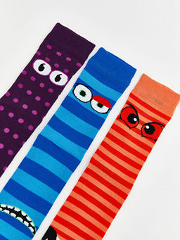 Bask?l? Erkek Soket ?orap 5li