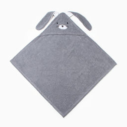 Махровое полотенце с уголком Зайка, 75*75 см, хлопок 100% - Крошка я фото 2