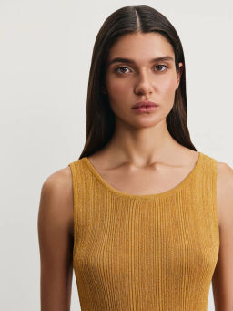 Майка из вискозы с люрексом / Zarina  фото 6