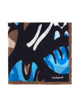 Коричневый шерстяной платок - Cacharel фото 3