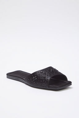 Trendyol Shoes Siyah Tasl? Saten S?k Kad?n Terlik TAKSS25TE00025 - Trendyolmilla фото 9