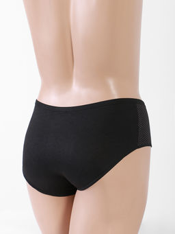 Трусы женские больших размеров черные в горох - Almond фото 2