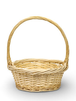 Корзина плетёная для хранения, лоза, светлая, набор 3 шт.