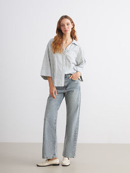 ?izgili Oversize Kad?n G?mlek