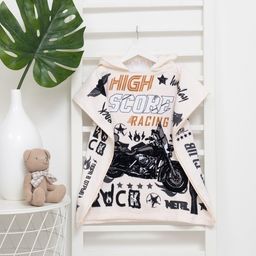 Полотенце-пончо детское махровое Крошка Я Racing 60*120см, 100% хлопок, 300гр/м2  фото 19