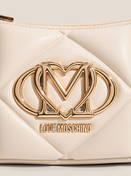 Кросс-боди LOVE MOSCHINO EMBOSSED Q Артикул 4561060, молочно-белый  фото 2