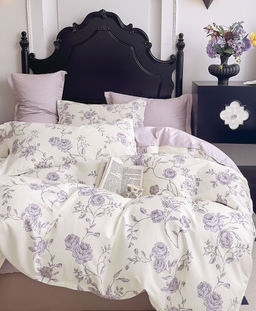 Постельное белье сатин элит на молнии - Симфония 2 сп. с Евро простыней (нав.70х70)