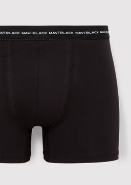 3lu Basic Siyah Boxer - Mavi фото 3