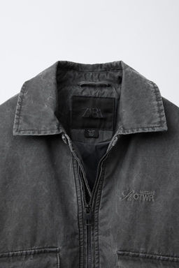 FADED-EFFECT BOMBER JACKET - Zara фото 3