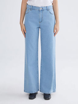 Wideleg Kad?n Jean Pantolon