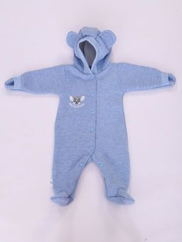 КБ013 Комбинезон Мышонок (голубой) вместо вышивки принт