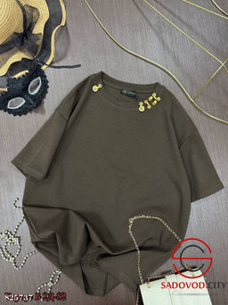 Футболка женская однотонная