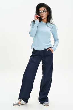 Брюки из мягкой эко замши