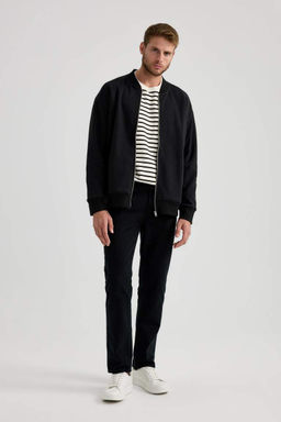 Хлопковые брюки повседневного кроя узкого кроя - Defacto фото 3