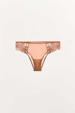 BRAGUITA MESH ENCAJE / Teja - Zara фото 5