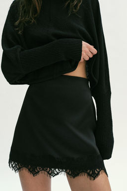 SKORT WITH LACE HEM - Zara фото 17