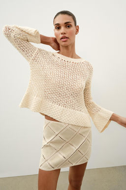 FALDA PATCHWORK CROCHET / Crudo - Zara фото 3