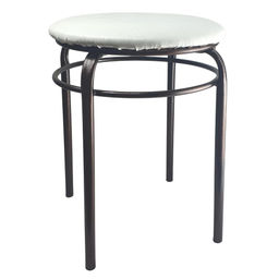 Табурет "Великан" с 2-кольца Н-22 к/з бел.крокодил н.медь