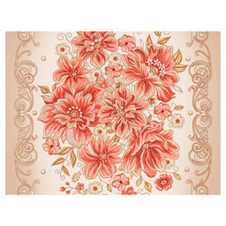 Салфетка сервировочная 50х38см Летние мотивы-1, хлопок Премиум 236г/м2, без упаковки, Домашняя мода (Россия)