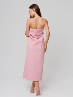 Однотонное вафельное полотенце Ромбы пудрово-розовый ПВ-11 (102) 70х140