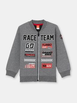 CRB wear/CSKB 63012-12-301 Толстовка для мальчика, темно-серый меланж/Ex.Cherubino