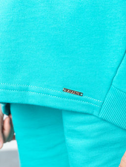 Свитшот из премиального футера с принтом