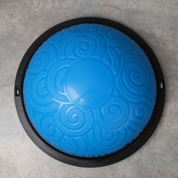 Полусфера балансировочная BOSU 46см Woohooo Curls эспандер, насос/ синий / B46Cu-B/ уп5 - ГалеонТрейд фото 4