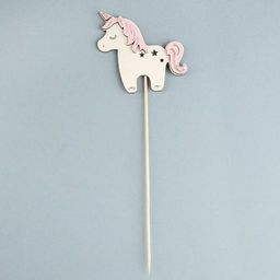 Топпер Единорог, 11х10 см, белый - Дарим красиво фото 4