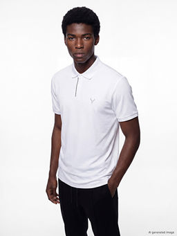 Polo Yaka Nak??l? Erkek Spor Ti??rt