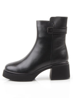04-M3-5247 BLACK Ботинки зимние женские (натуральная кожа, натуральный мех)